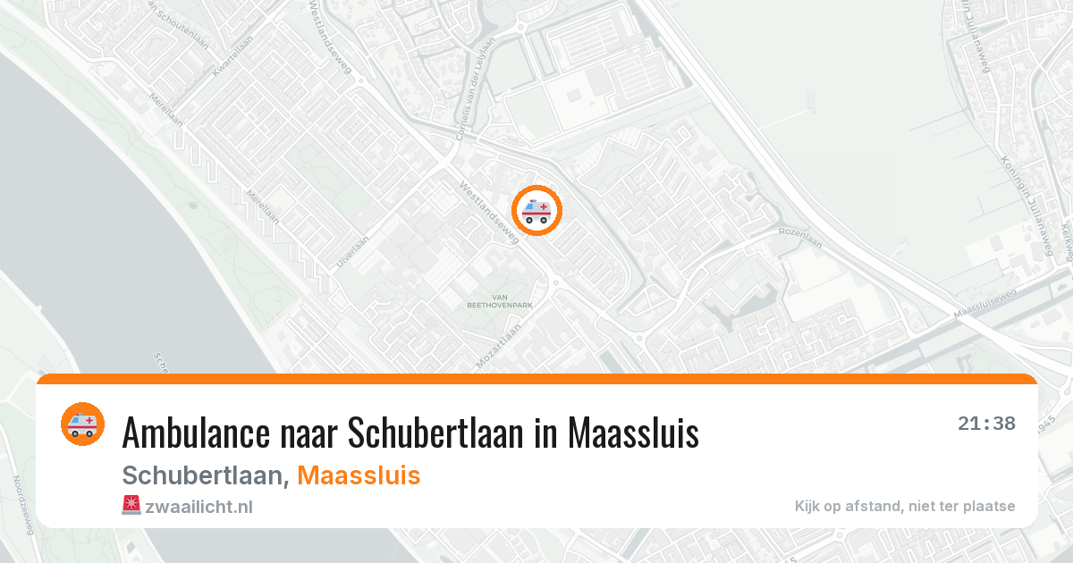 Ambulance naar Schubertlaan in Maassluis — 13 mei 2026