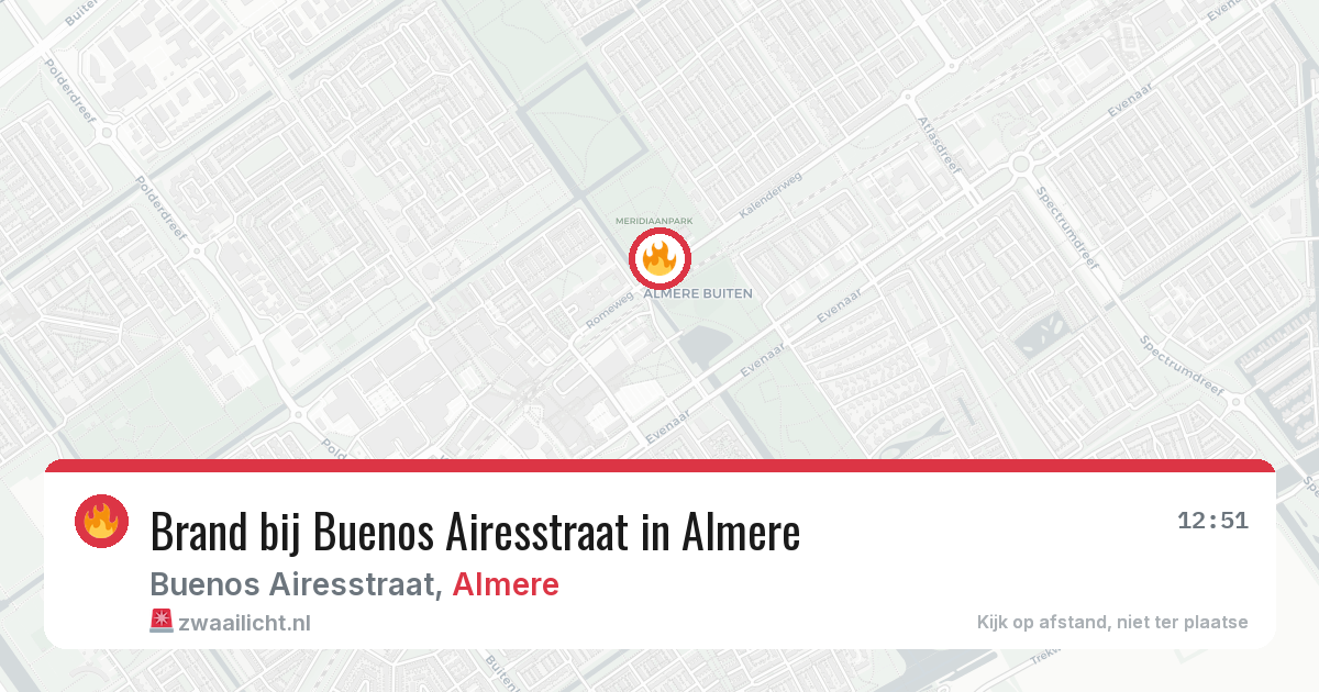 Brand bij Buenos Airesstraat in Almere — 28 mei 2026