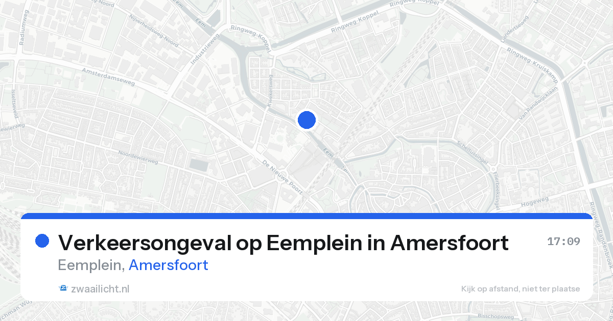 Verkeersongeval op Eemplein in Amersfoort — 23 aug 2026