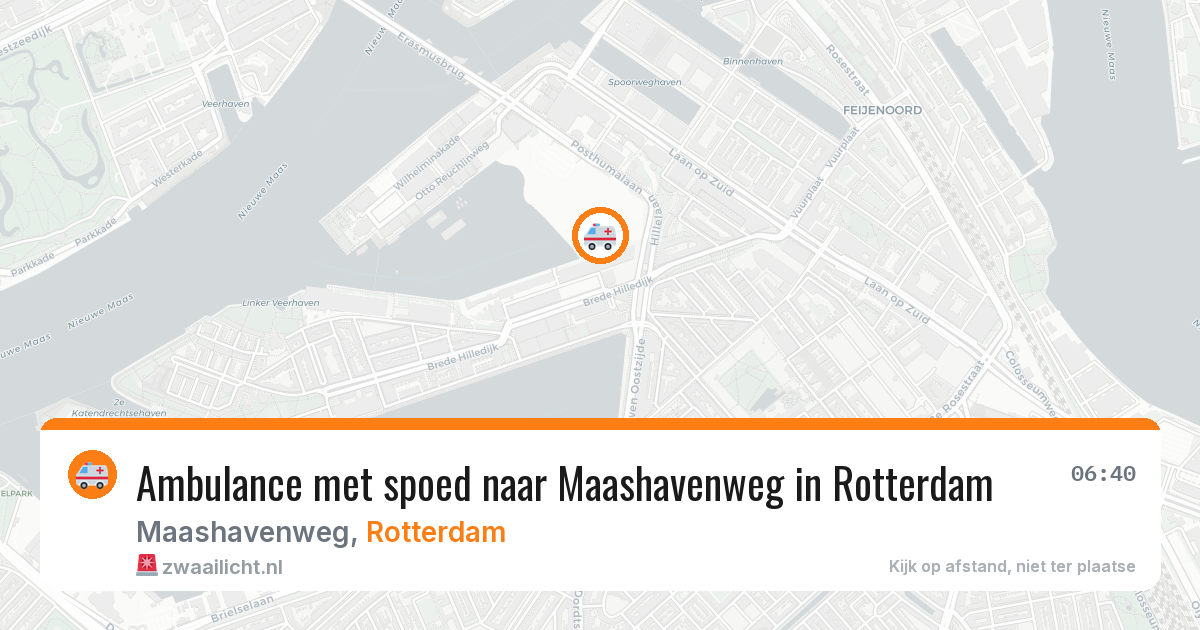 Ambulance met spoed naar Maashavenweg in Rotterdam — 30 jan 2026