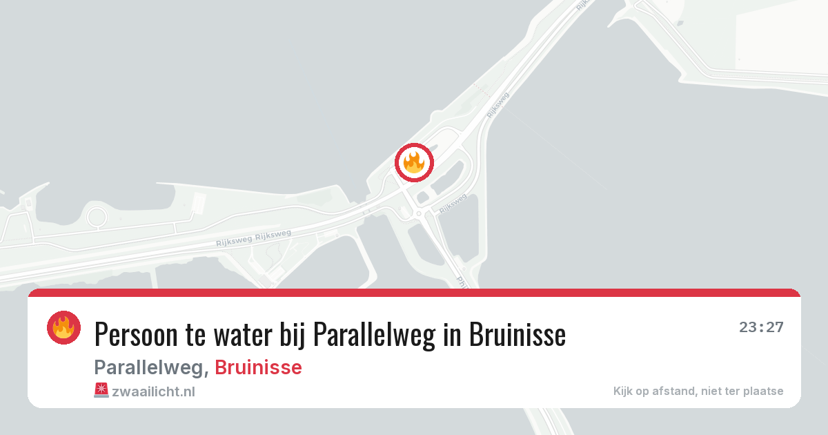 Persoon te water bij Parallelweg in Bruinisse — 13 jun 2026