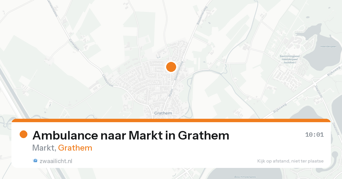 Ambulance naar Markt in Grathem — 7 aug 2026