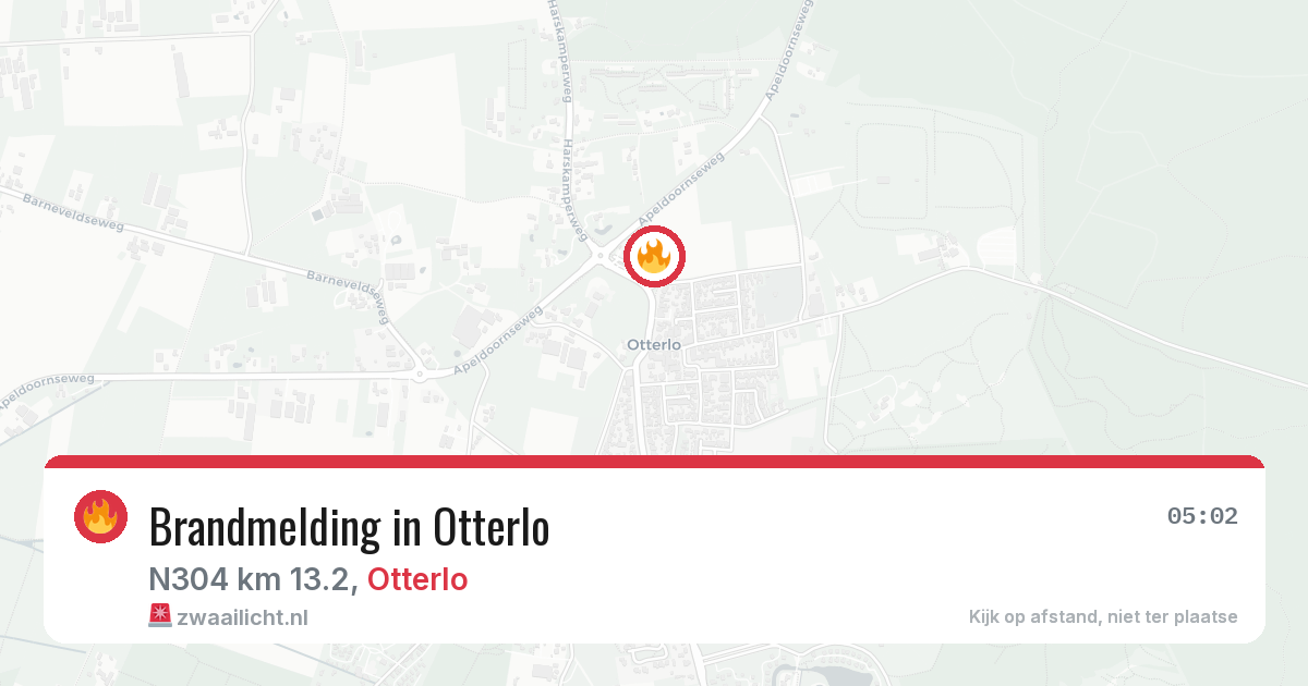Brandmelding in Otterlo — 27 jun 2026