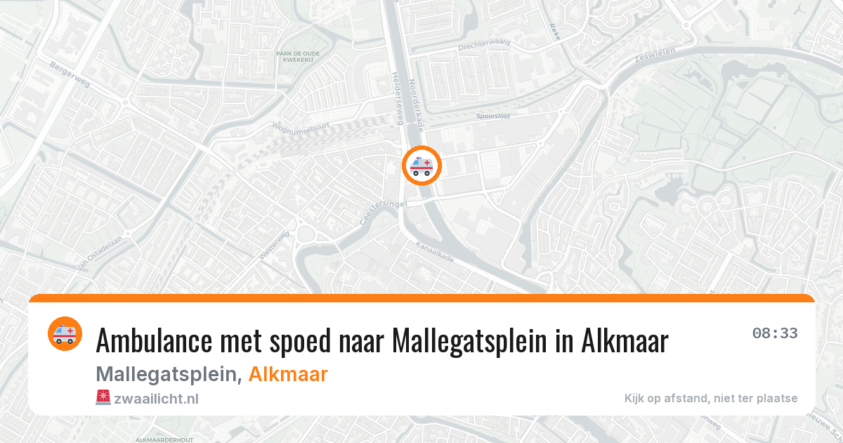 Ambulance met spoed naar Mallegatsplein in Alkmaar — 15 jun 2026
