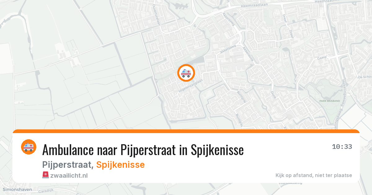 Ambulance naar Pijperstraat in Spijkenisse — 16 mrt 2026