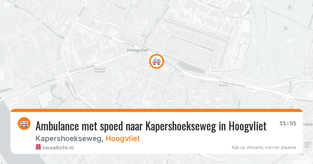 Ambulance met spoed naar Kapershoekseweg in Hoogvliet — 1 apr 2026