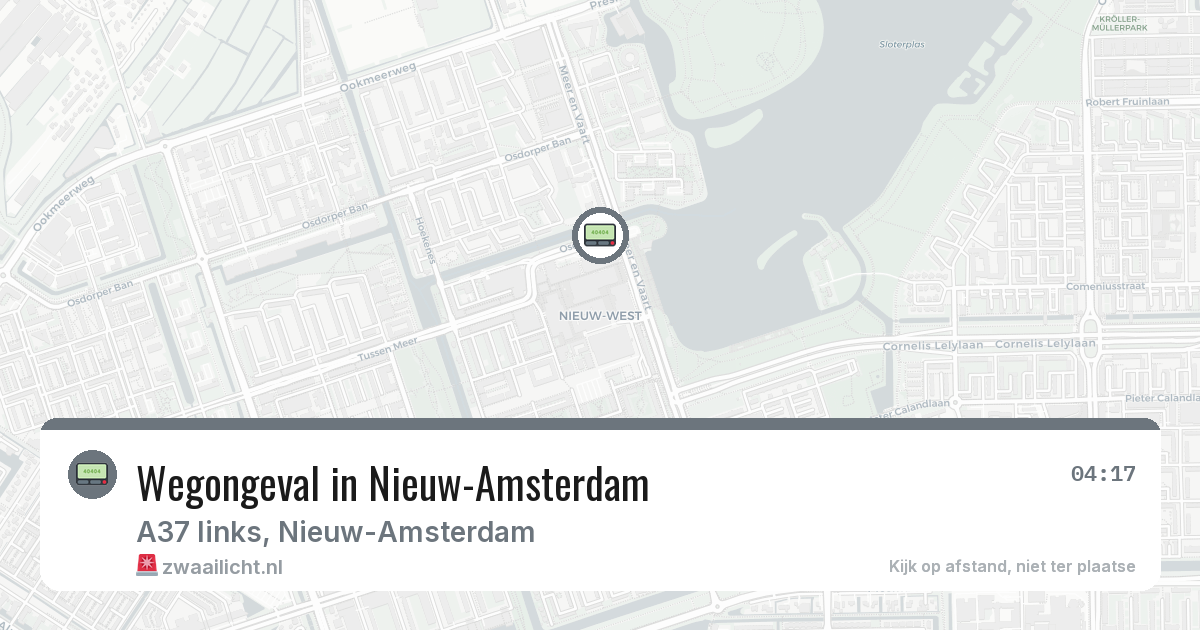Wegongeval in Nieuw-Amsterdam — 9 feb 2026