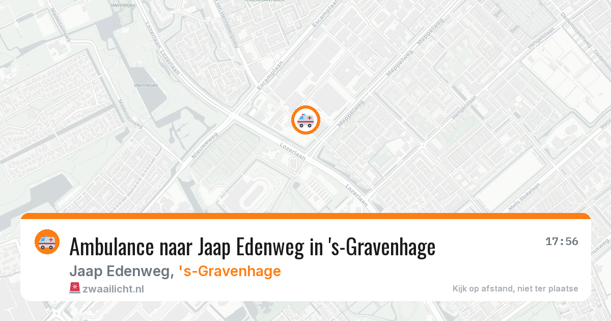 Ambulance naar Jaap Edenweg in 's-Gravenhage — 11 jul 2026