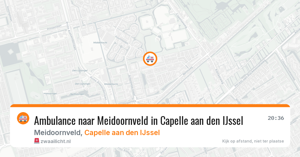 Ambulance naar Meidoornveld in Capelle aan den IJssel — 12 aug 2026