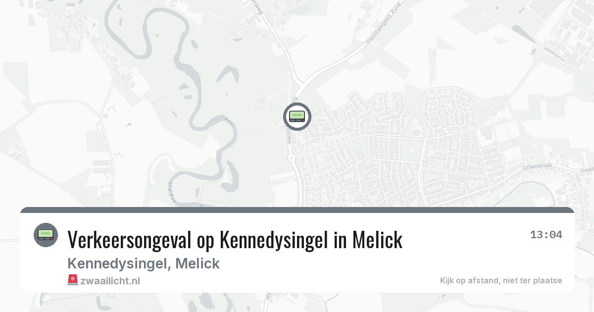 Verkeersongeval op Kennedysingel in Melick — 11 apr 2026