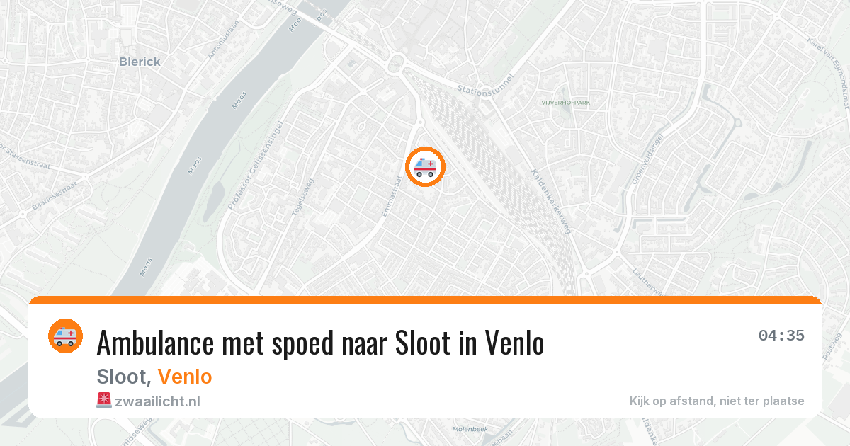 Ambulance met spoed naar Sloot in Venlo — 2 jul 2026