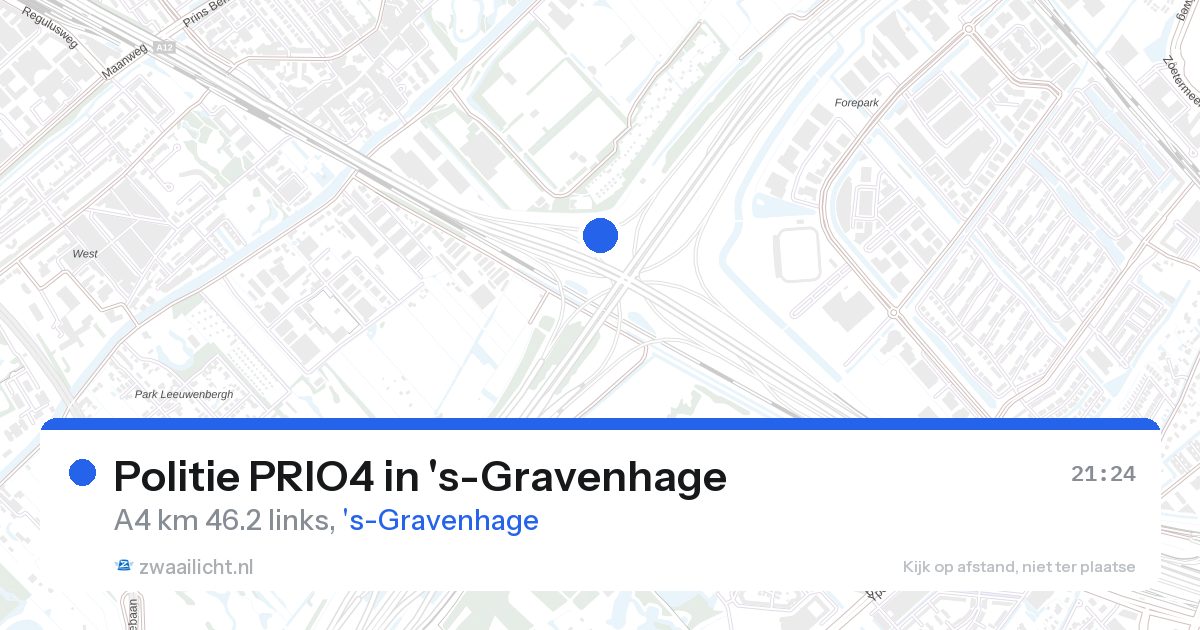 Politie PRIO4 in 's-Gravenhage — 28 aug 2026 | 🚨 Zwaailicht.nl
