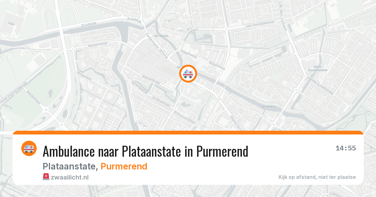 Ambulance naar Plataanstate in Purmerend — 6 aug 2026