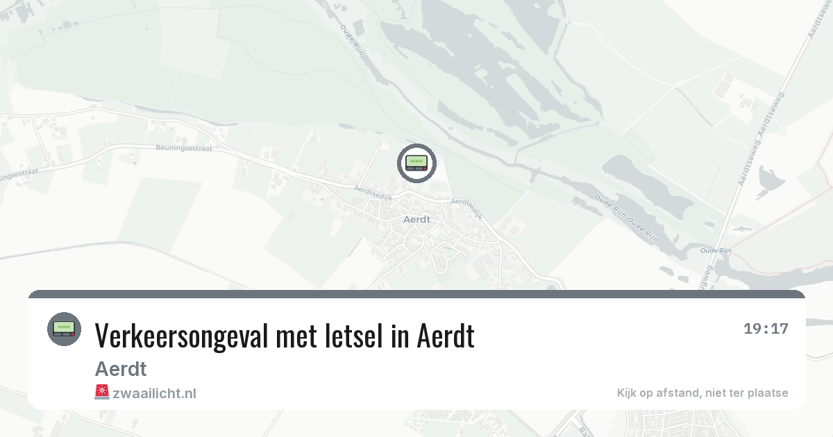 Verkeersongeval met letsel in Aerdt — 23 apr 2026