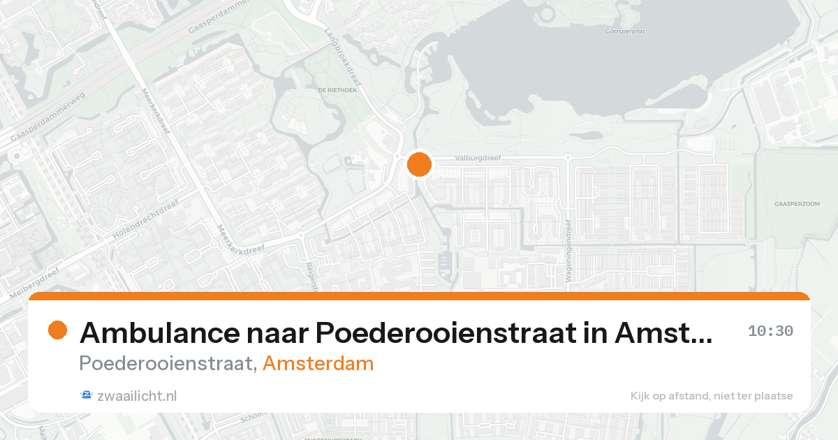 Ambulance naar Poederooienstraat in Amsterdam — 31 jan 2026