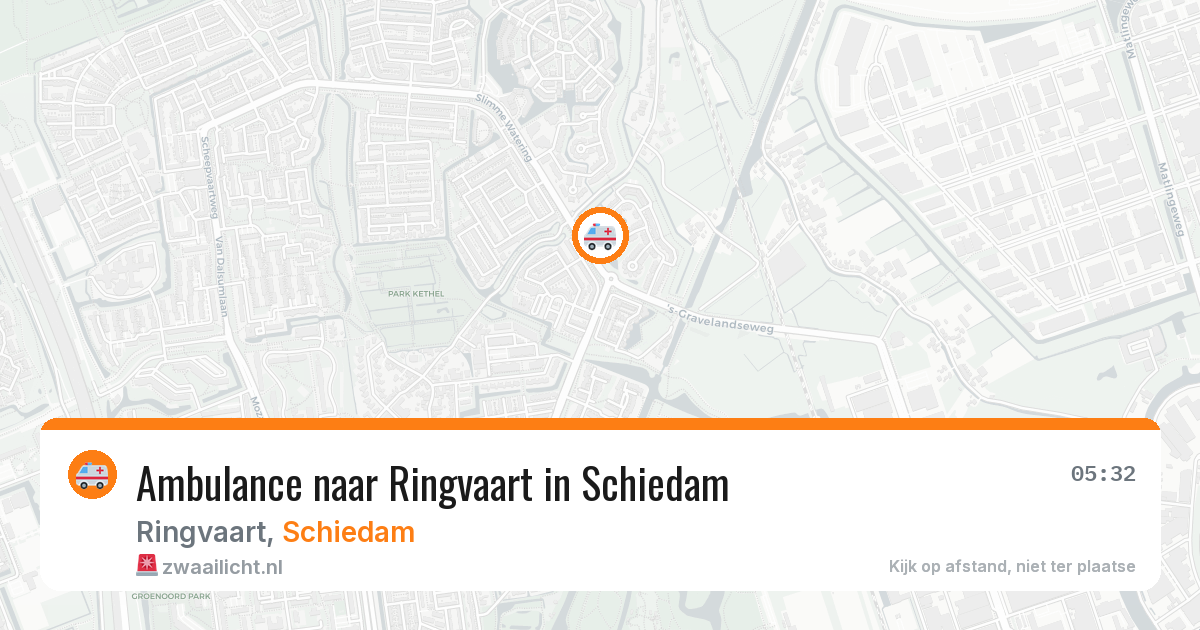 Ambulance naar Ringvaart in Schiedam — 18 jun 2026