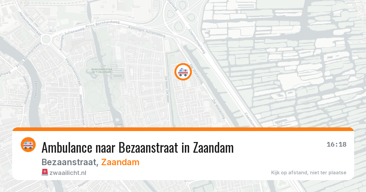 Ambulance naar Bezaanstraat in Zaandam — 29 jan 2026