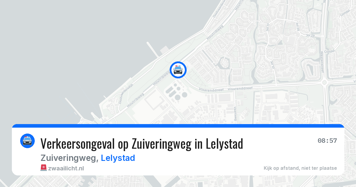 Verkeersongeval op Zuiveringweg in Lelystad — 7 apr 2026