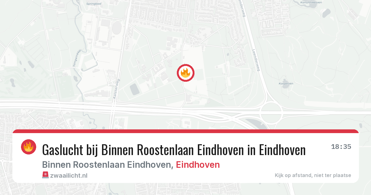 Gaslucht bij Binnen Roostenlaan Eindhoven in Eindhoven — 2 mei 2026