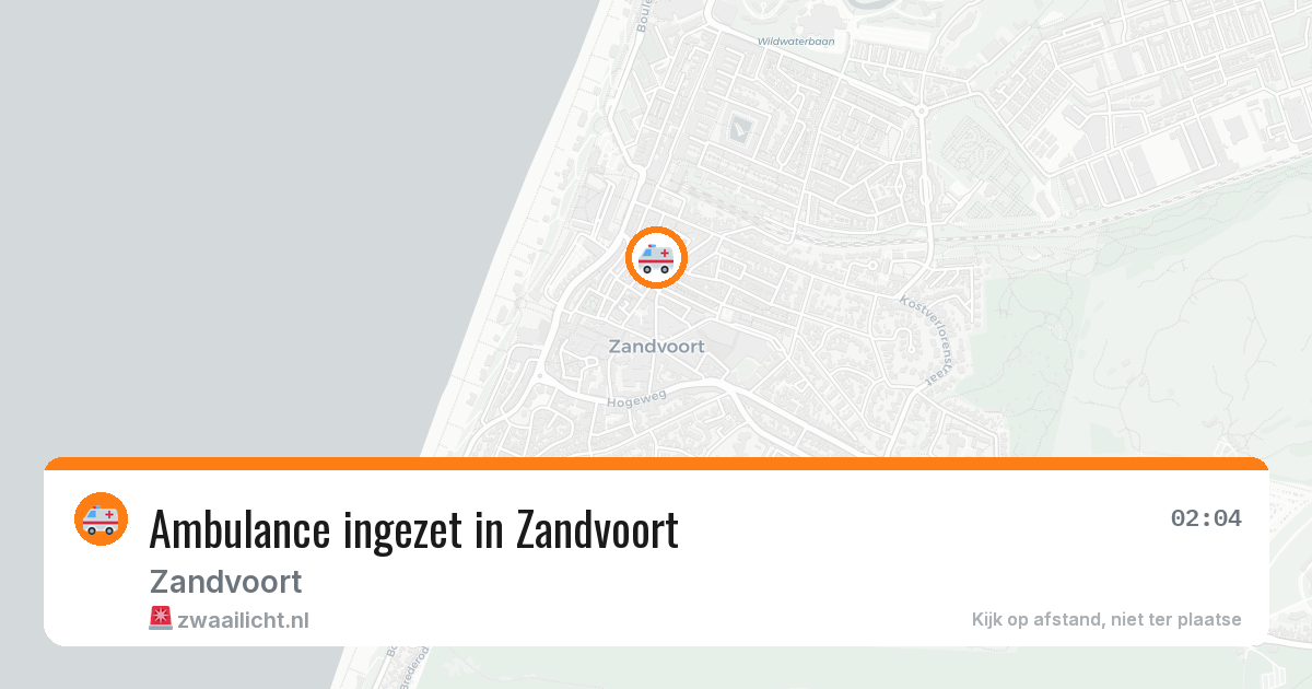 Ambulance ingezet in Zandvoort — 30 jan 2026