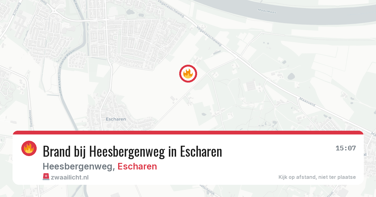 Brand bij Heesbergenweg in Escharen — 11 mrt 2026
