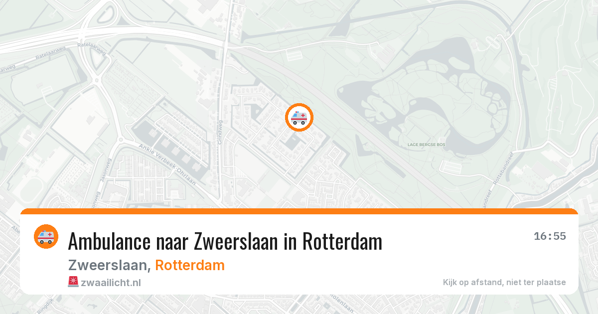 Ambulance naar Zweerslaan in Rotterdam — 6 aug 2026