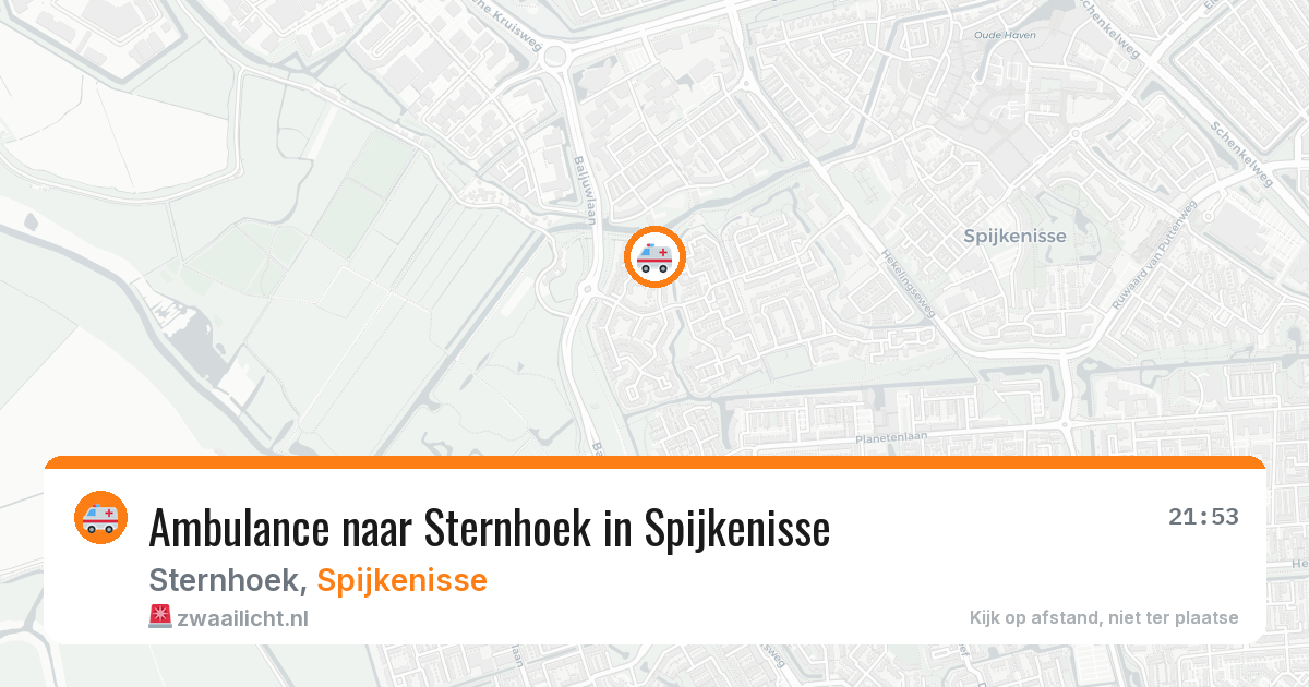 Ambulance naar Sternhoek in Spijkenisse — 30 mei 2026