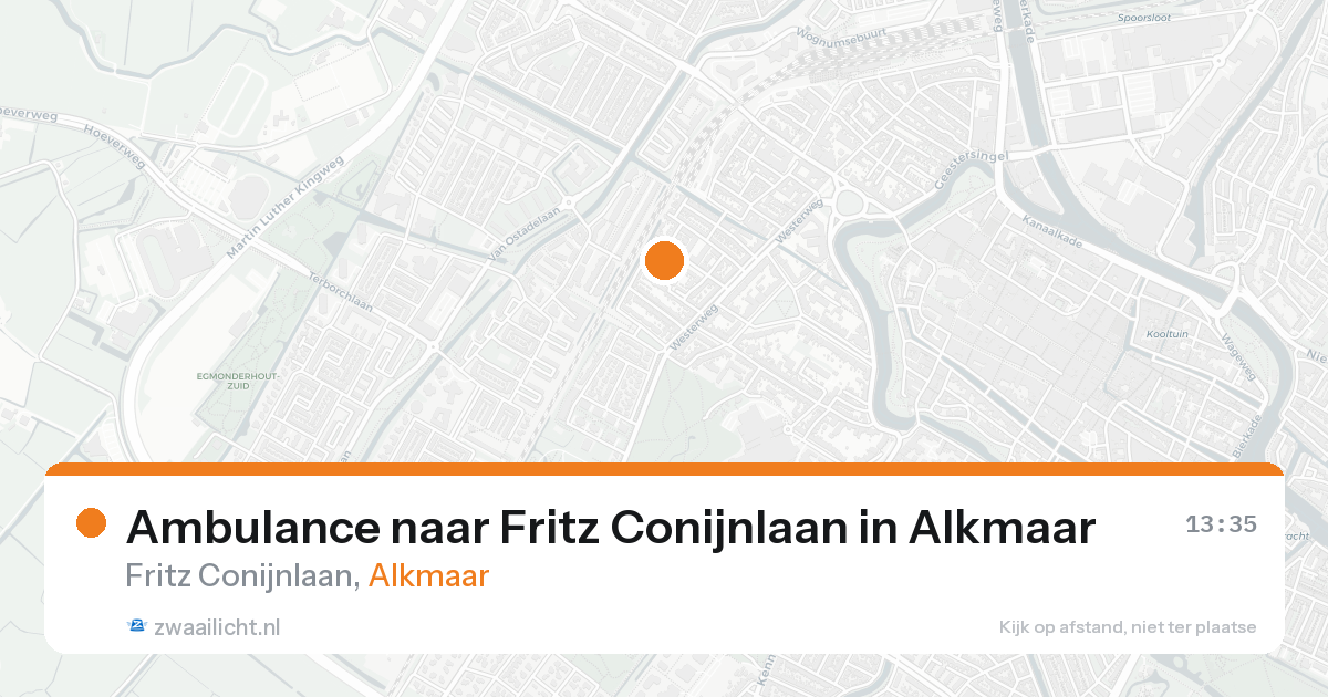 Ambulance naar Fritz Conijnlaan in Alkmaar — 7 feb 2026