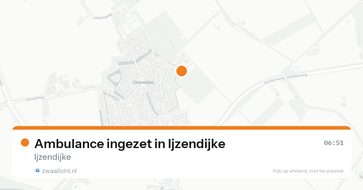Ambulance ingezet in Ijzendijke — 14 aug 2026