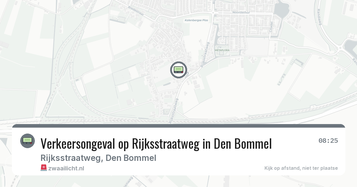 Verkeersongeval op Rijksstraatweg in Den Bommel — 13 mrt 2026