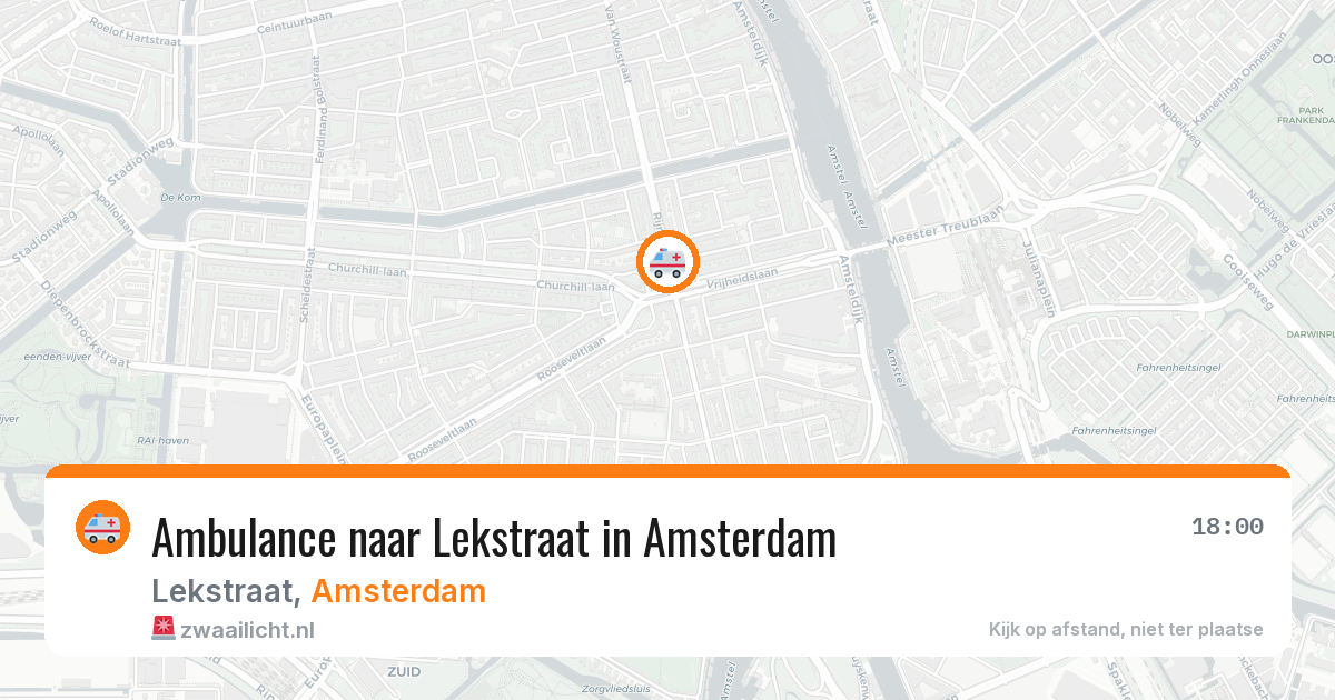 Ambulance naar Lekstraat in Amsterdam — 14 aug 2026