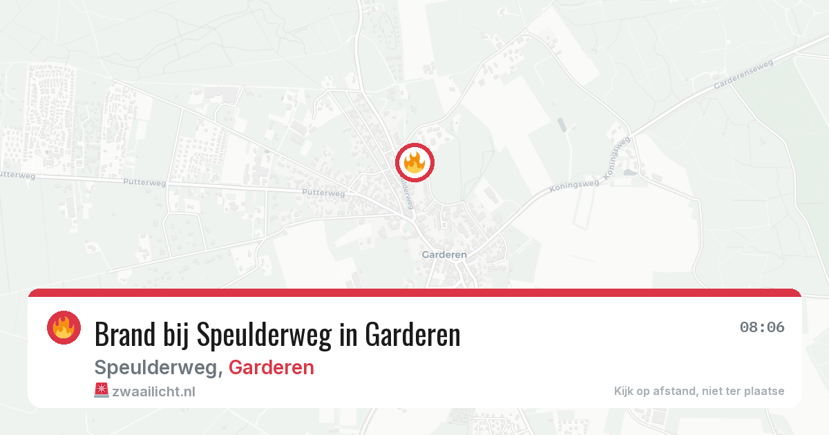 Brand bij Speulderweg in Garderen — 28 jun 2026