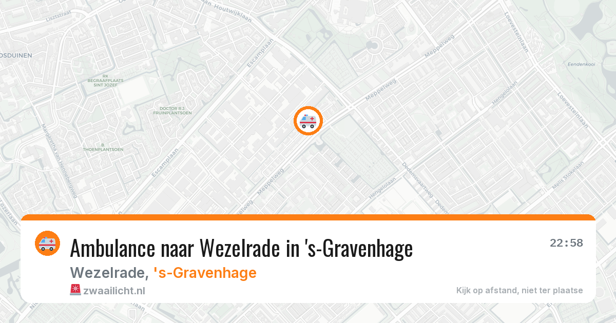 Ambulance naar Wezelrade in 's-Gravenhage — 18 mei 2026