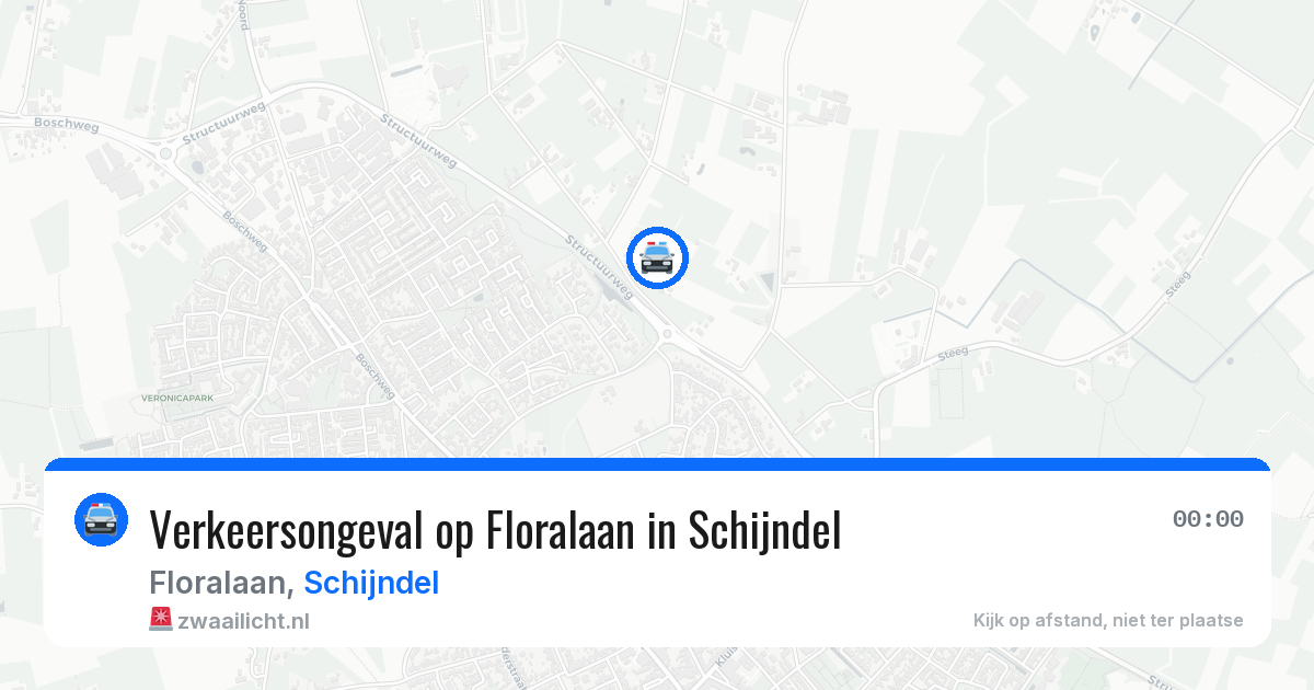 Verkeersongeval op Floralaan in Schijndel — 19 jun 2026