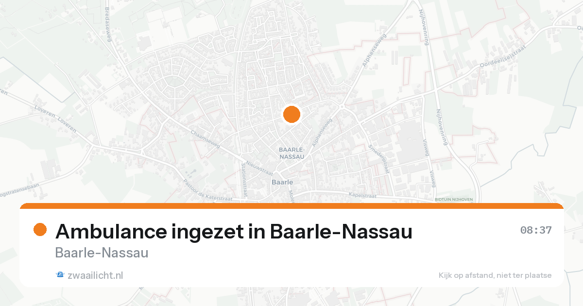 Ambulance ingezet in Baarle-Nassau — 17 jun 2026