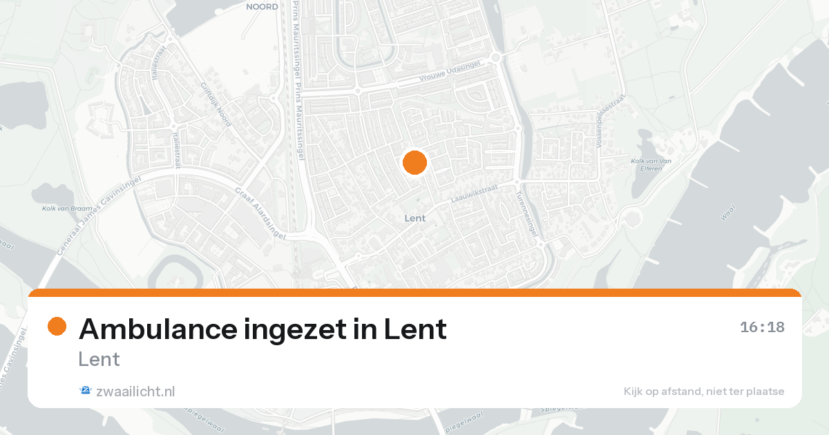 Ambulance ingezet in Lent — 27 jun 2026