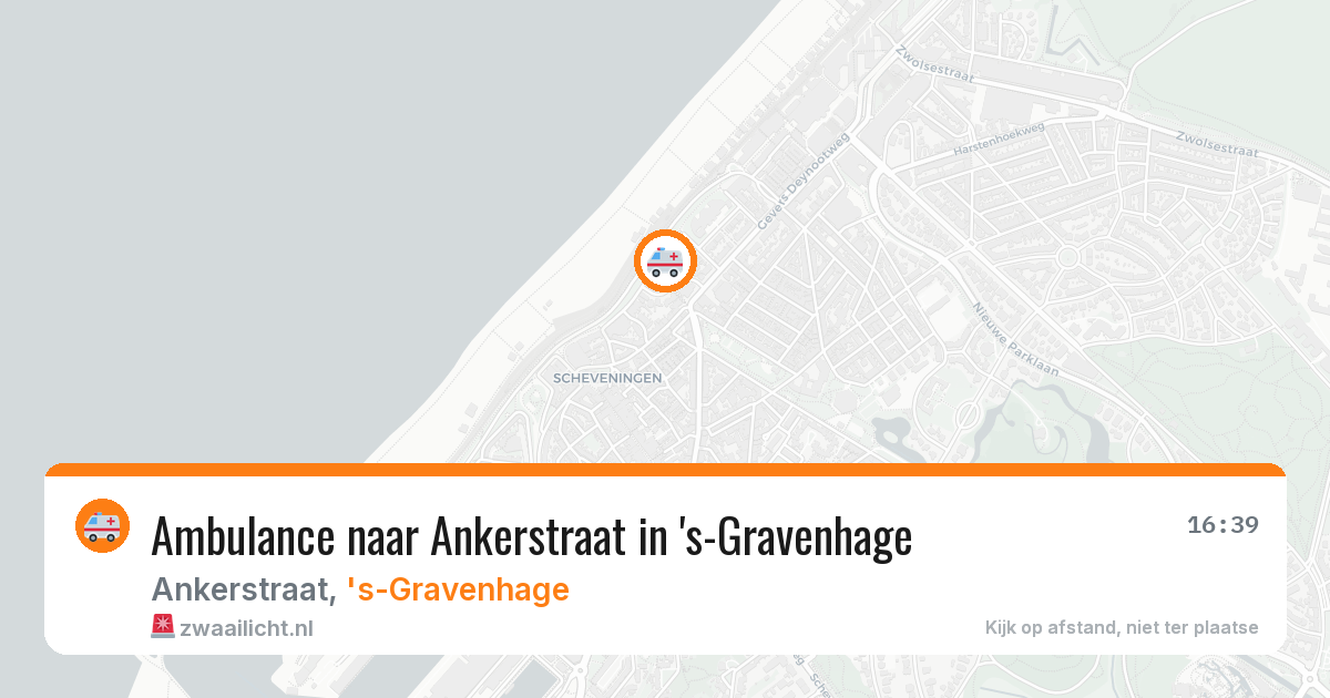 Ambulance naar Ankerstraat in 's-Gravenhage — 19 jul 2026