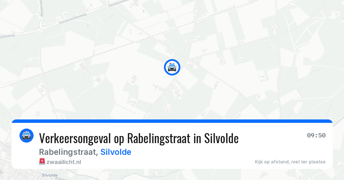 Verkeersongeval op Rabelingstraat in Silvolde — 6 aug 2026