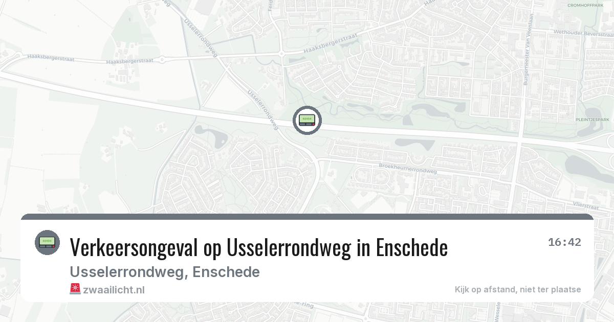 Verkeersongeval op Usselerrondweg in Enschede — 29 jan 2026