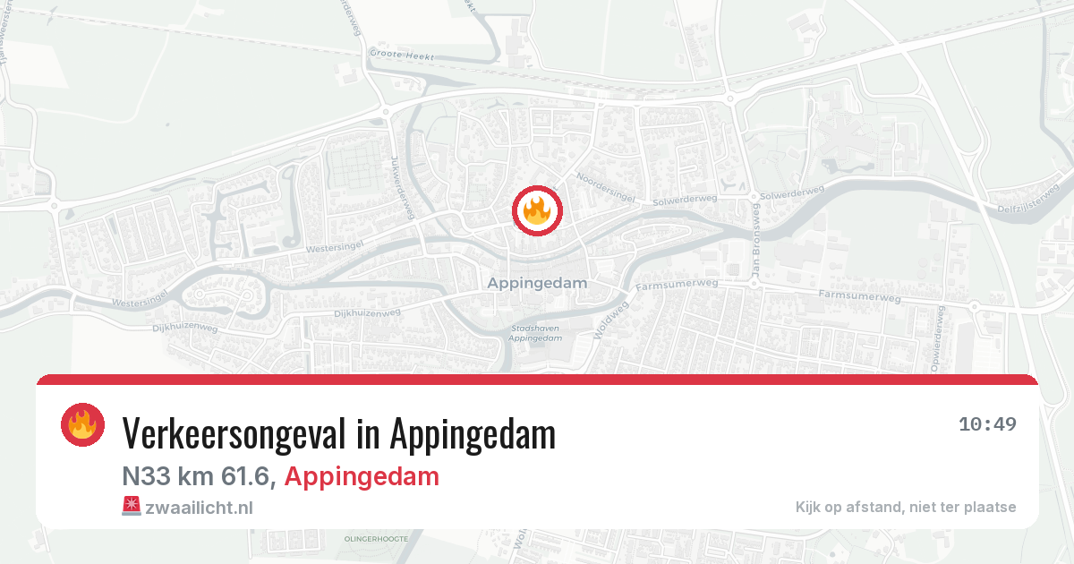 Verkeersongeval in Appingedam — 1 jun 2026