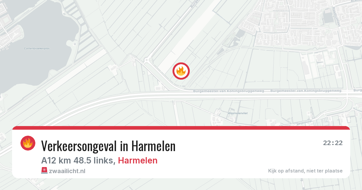 Verkeersongeval in Harmelen — 12 aug 2026