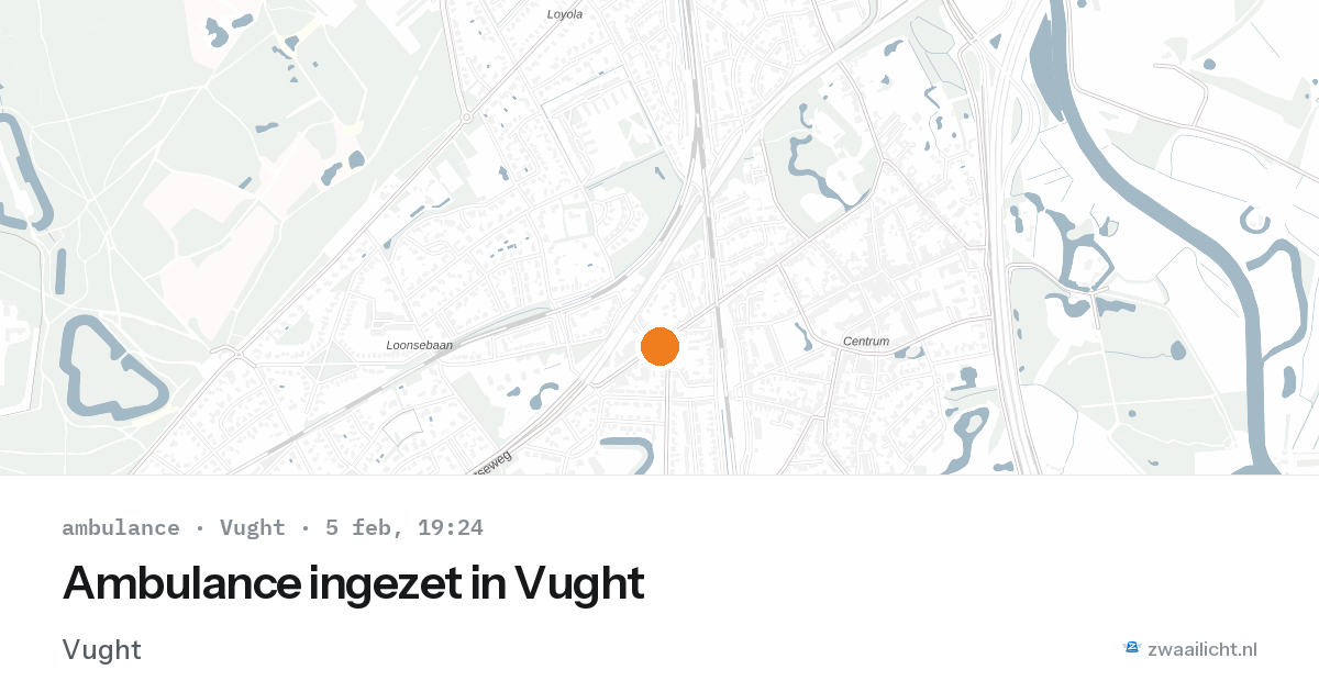 Ambulance ingezet in Vught — 5 feb 2026