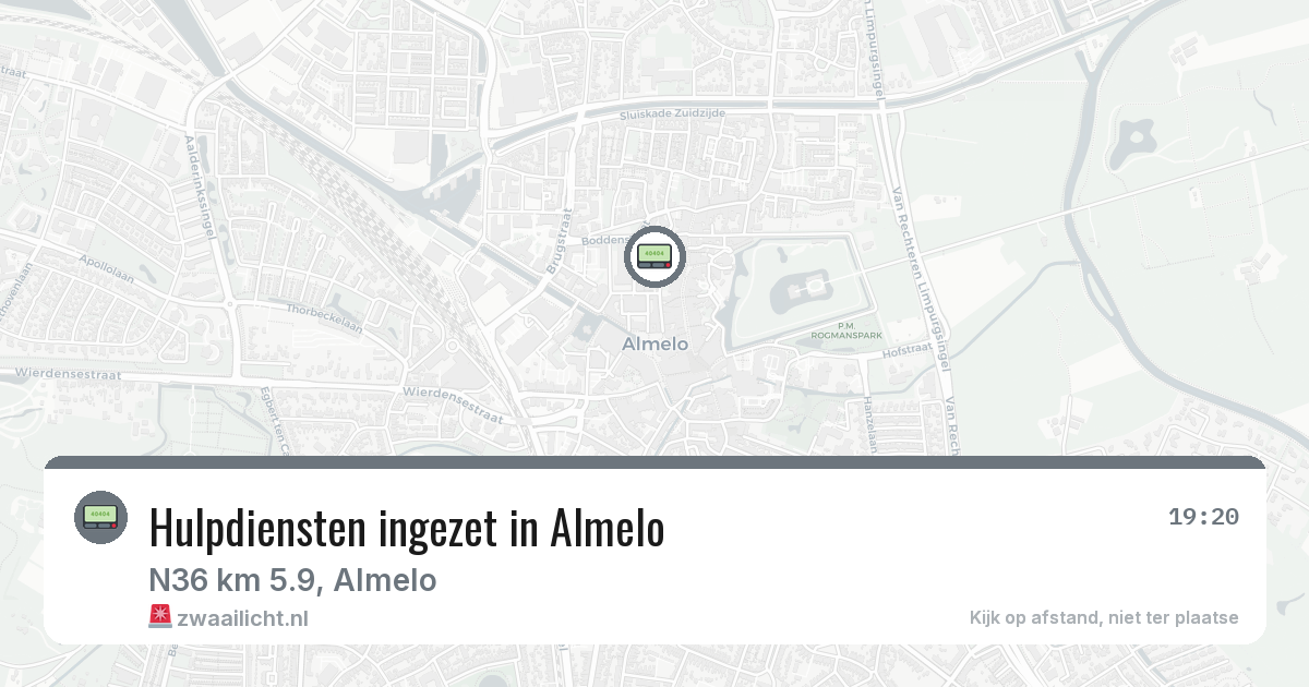 Hulpdiensten ingezet in Almelo — 3 jul 2026 | 🚨 Zwaailicht.nl