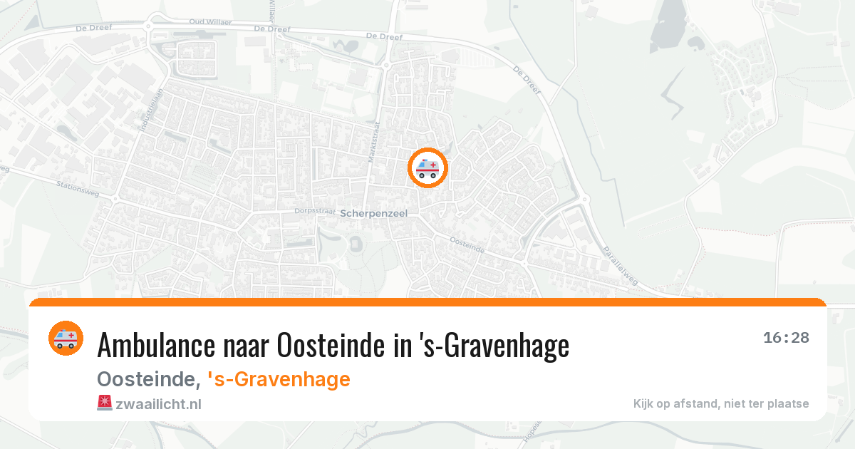 Ambulance naar Oosteinde in 's-Gravenhage — 27 mrt 2026