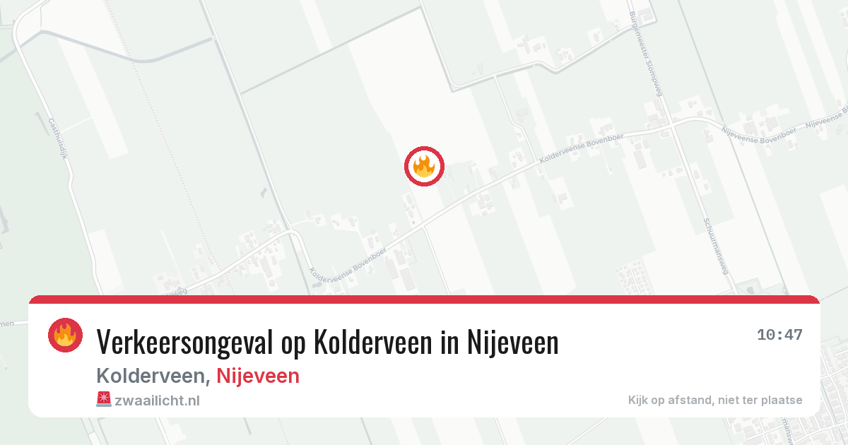 Verkeersongeval op Kolderveen in Nijeveen — 30 mei 2026