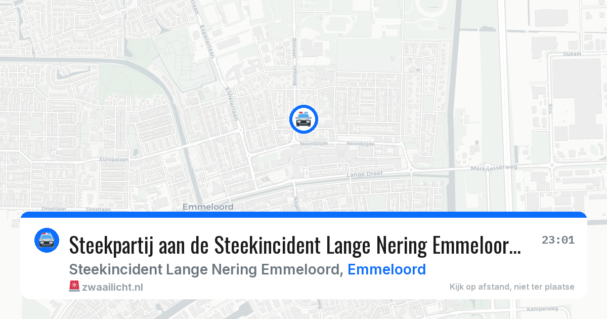 Steekpartij aan de Steekincident Lange Nering Emmeloord in Emmeloord — 20 jun 2026