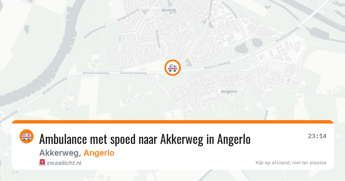 Ambulance met spoed naar Akkerweg in Angerlo — 22 apr 2026