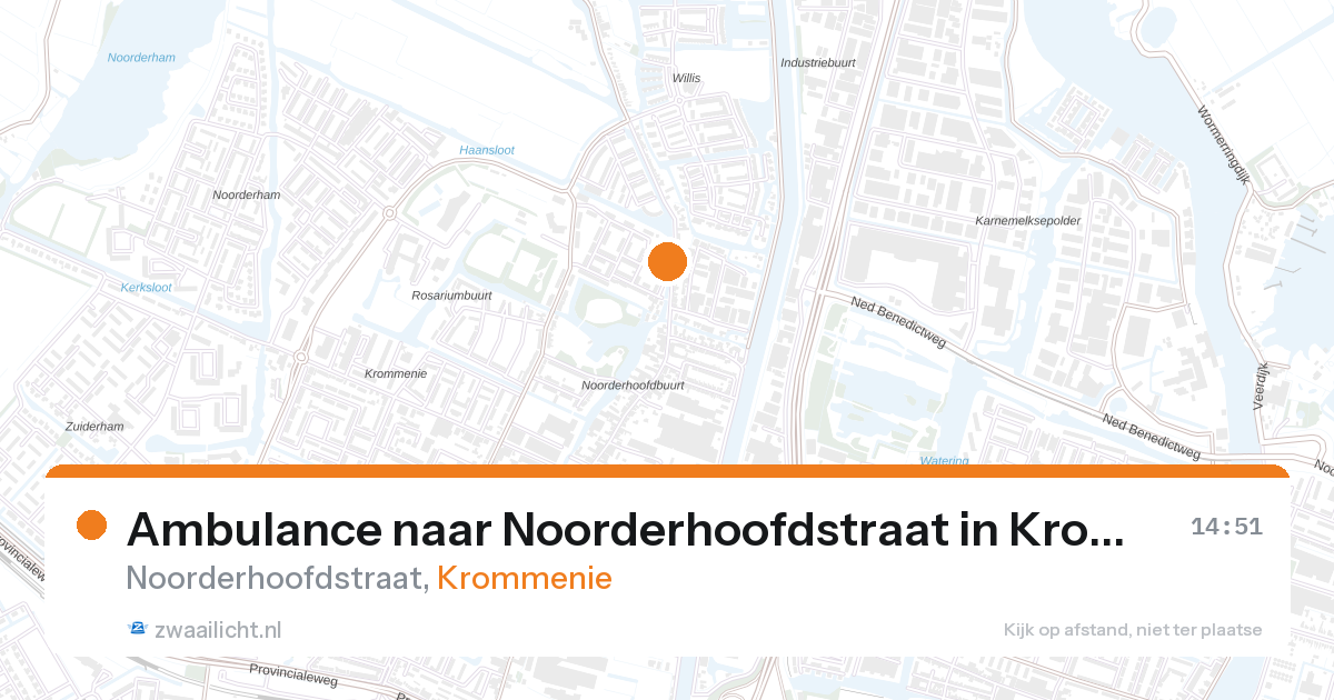 Ambulance naar Noorderhoofdstraat in Krommenie — 18 jun 2026