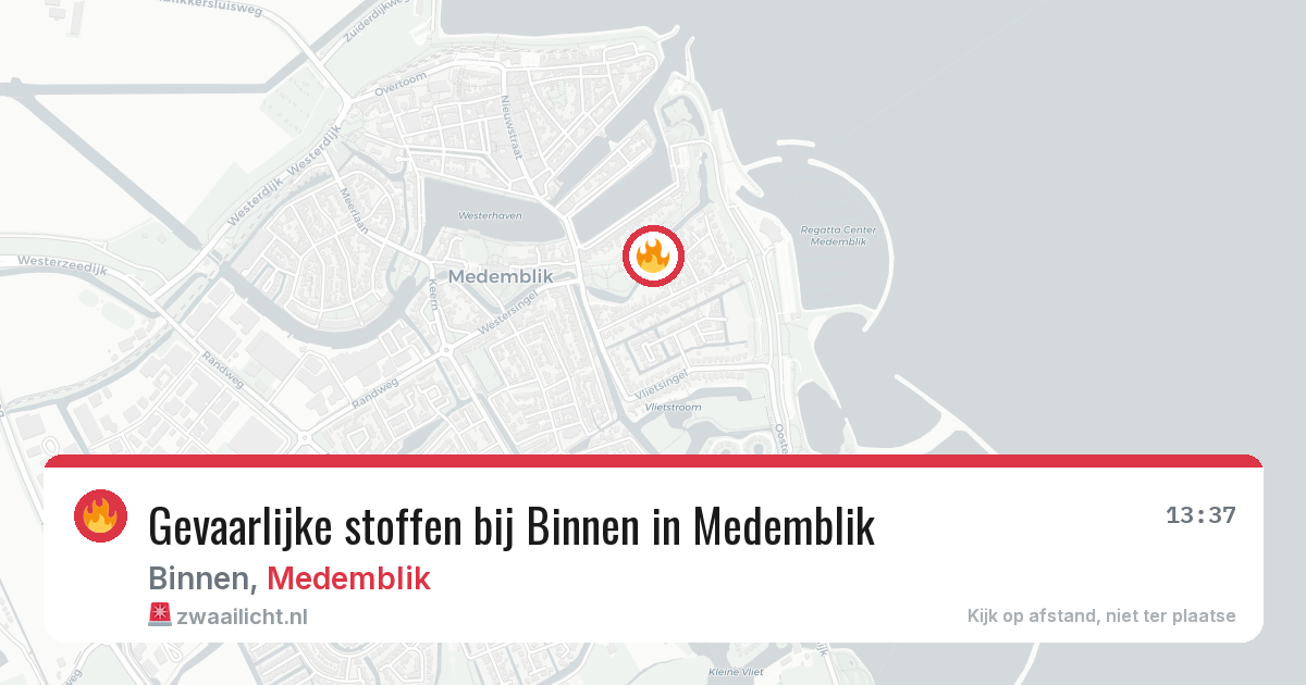 Gevaarlijke stoffen bij Binnen in Medemblik — 28 mrt 2026