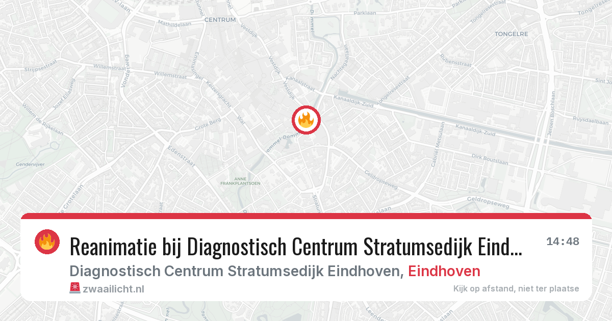 Reanimatie bij Diagnostisch Centrum Stratumsedijk Eindhoven in Eindhoven — 6 mei 2026